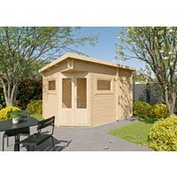 26% Rabatt ! Fjordholz 5-Eck Gartenhütte Modell Leva 2D 4x3m