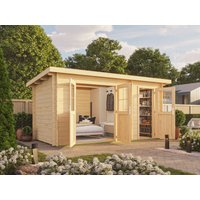 26% Rabatt ! Fjordholz Pultdach Gartenhütte Modell Ezra 2H, Kief 4x3m