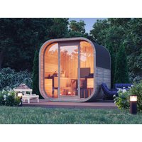 26% Rabatt ! Fjordholz Fass-Sauna Modell Luxe-4 Premium