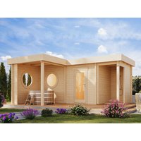 26% Rabatt ! Fjordholz Saunahaus Modell Wellnesslounge