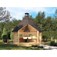 26% Rabatt ! Fjordholz Grillhaus Modell Niklas 9 m² 3x3m