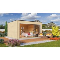 26% Rabatt ! Fjordholz Gartenhütte Modell Q-BIC Alu 44 C