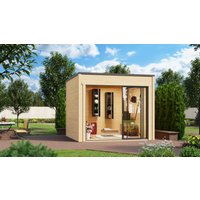26% Rabatt ! Fjordholz Gartenhütte Modell Q-BIC Alu 70 G 6x4m