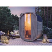 26% Rabatt ! Fjordholz Fass-Sauna Modell Luxe Micro