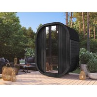 26% Rabatt ! Fjordholz Fass-Sauna Modell Luxe Micro Black Editi