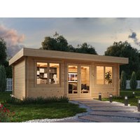 26% Rabatt ! Fjordholz Flachdach Gartenhütte Modell Lino 28 6x4m