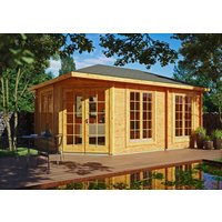 26% Rabatt ! Fjordholz Gartenhütte Modell Glasgow 44 D 5x5m