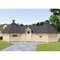 26% Rabatt ! Fjordholz Doppelkota Modell Just 22 m² 6x4m