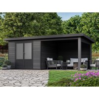 26% Rabatt ! WPC Gartenhütte mit Terrasse Modell Style DeLuxe