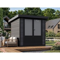 26% Rabatt ! WPC Gartenhütte 2x2 mit Pultdach – Modell Style DeL