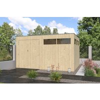 26% Rabatt ! Gartenhütte Modell QBV-Line 11,89 m²