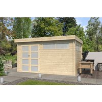26% Rabatt ! Flachdach Gartenhütte Modell Nelo 44 B