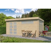 26% Rabatt ! Flachdach Gartenhütte Modell Nelo 44 E