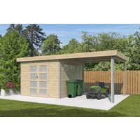 26% Rabatt ! Gartenhütte Alu-Line Modell Kasuko mit Anbau