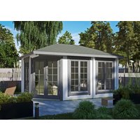 26% Rabatt ! Fjordholz Gartenhütte Modell Glasgow 44 C 4x3m