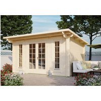 26% Rabatt ! Fjordholz Gartenhütte Modell Jacob 44 B 4x3m