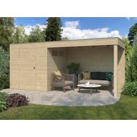 29% Rabatt ! Gartenhütte Modell QB-Line 4,41 m² + Anbau