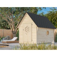 26% Rabatt ! Fjordholz Saunakota Modell Juna 5,8 m² 2-Raum