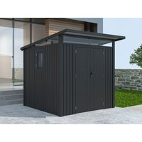 26% Rabatt ! Metall Gerätehaus Modell Skylight 4,45 m² Anthrazi