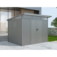 26% Rabatt ! Metall Gerätehaus Modell Skylight 5,80 m² Alu Grau
