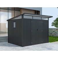26% Rabatt ! Metall Gerätehaus Modell Skylight 5,80 m² Anthrazi