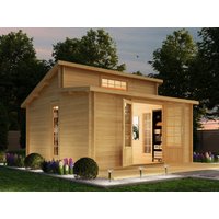 26% Rabatt ! Fjordholz Pultdach Gartenhütte Modell Lausitz 4x4m