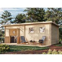 26% Rabatt ! Fjordholz Pultdach Gartenhütte Modell Ezra 6D 4x3m