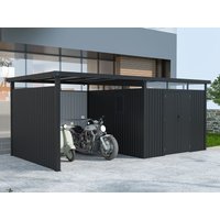 26% Rabatt ! Metall Gerätehaus Modell Style 7,56 m² Spar-Set-2