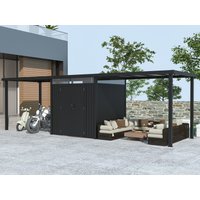 26% Rabatt ! Metall Gerätehaus Modell Style 4,45 m² Spar-Set 3