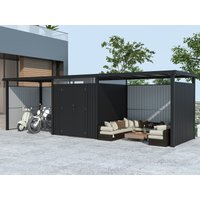 26% Rabatt ! Metall Gerätehaus Modell Style 4,45 m² Spar-Set 4