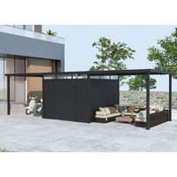 26% Rabatt ! Metall Gerätehaus Modell Style 7,56 m² Spar-Set-3