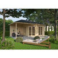 26% Rabatt ! Fjordholz Gartenhütte Modell Silke 44 7x4m