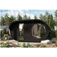 23% Rabatt ! Fjordholz Ovales Saunafass Modell Raiki Black Edit