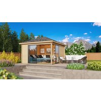 26% Rabatt ! Fjordholz Gartenpavillon Modell Alu 44 E