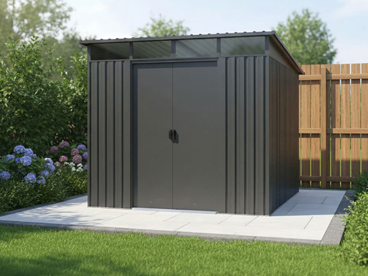 27% Rabatt ! Metall Gerätehaus Modell Lübeck 4,05 m² 2x2m