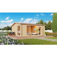 26% Rabatt ! Fjordholz Gartenhütte Modell Davos 44 B 6x5m