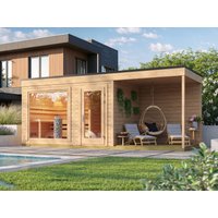 26% Rabatt ! Fjordholz Saunahaus Modell Panorama Cube 70 E