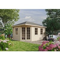 26% Rabatt ! Fjordholz Gartenhütte Modell Kiano 44 D 5x4m