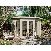 26% Rabatt ! Fjordholz 5 Eck Gartenhütte Modell Abbie 28, Naturb 3x3m