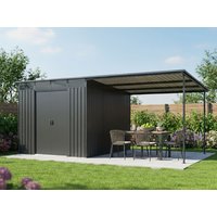 26% Rabatt ! Metall Gerätehaus Modell Lübeck 12,36 m²