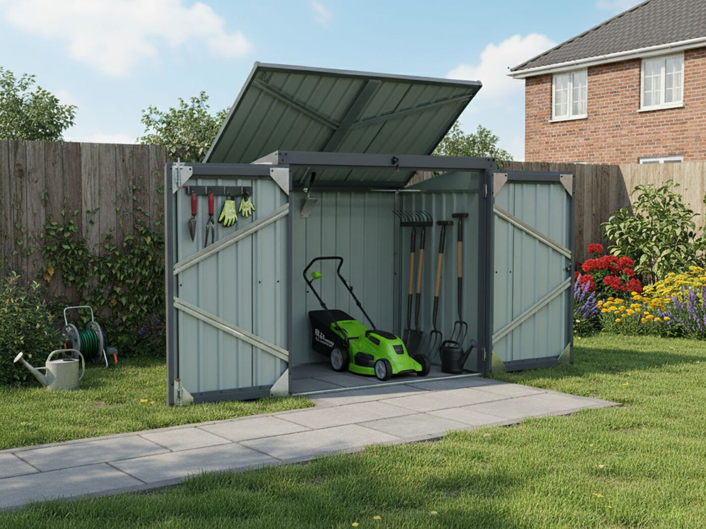 28% Rabatt ! Metall Gerätehaus Modell Multi Store 1,5 m² 2x1m