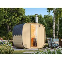 26% Rabatt ! Fjordholz Fass-Sauna Modell Quadro 170 cm