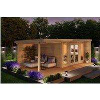 29% Rabatt ! Fjordholz Gartenhütte Modell Kubi Lodge 44 6x4m