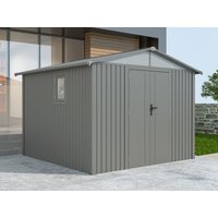 38% Rabatt ! Metall Gerätehaus Modell Trend 7,56 m² Alu Grau