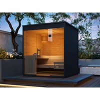 26% Rabatt ! Fjordholz Design Saunahaus Modell Relax Black Edit