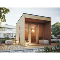 26% Rabatt ! Fjordholz Design-Außensauna Modell Jule