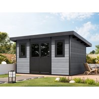 26% Rabatt ! WPC Gartenhütte Modell Duo Color 12 m²