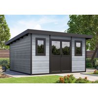 27% Rabatt ! WPC Gartenhütte Modell Duo Color 15 m² 27% Rabatt ! WPC Gartenhütte Modell Duo Color 15 m²
