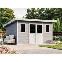 29% Rabatt ! WPC Gartenhütte Modell Nexo White 15,0 m² 5x3m