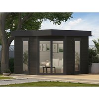 26% Rabatt ! WPC 5-Eck Gartenhütte Modell Style Modern 4x3m